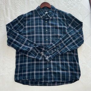 Outerknown Daytripper Shirt - WORN ONCE - Navy Check, Men’s Large
